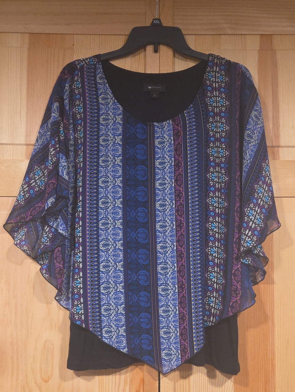 AB Studio Multicolor Print Top Size XL